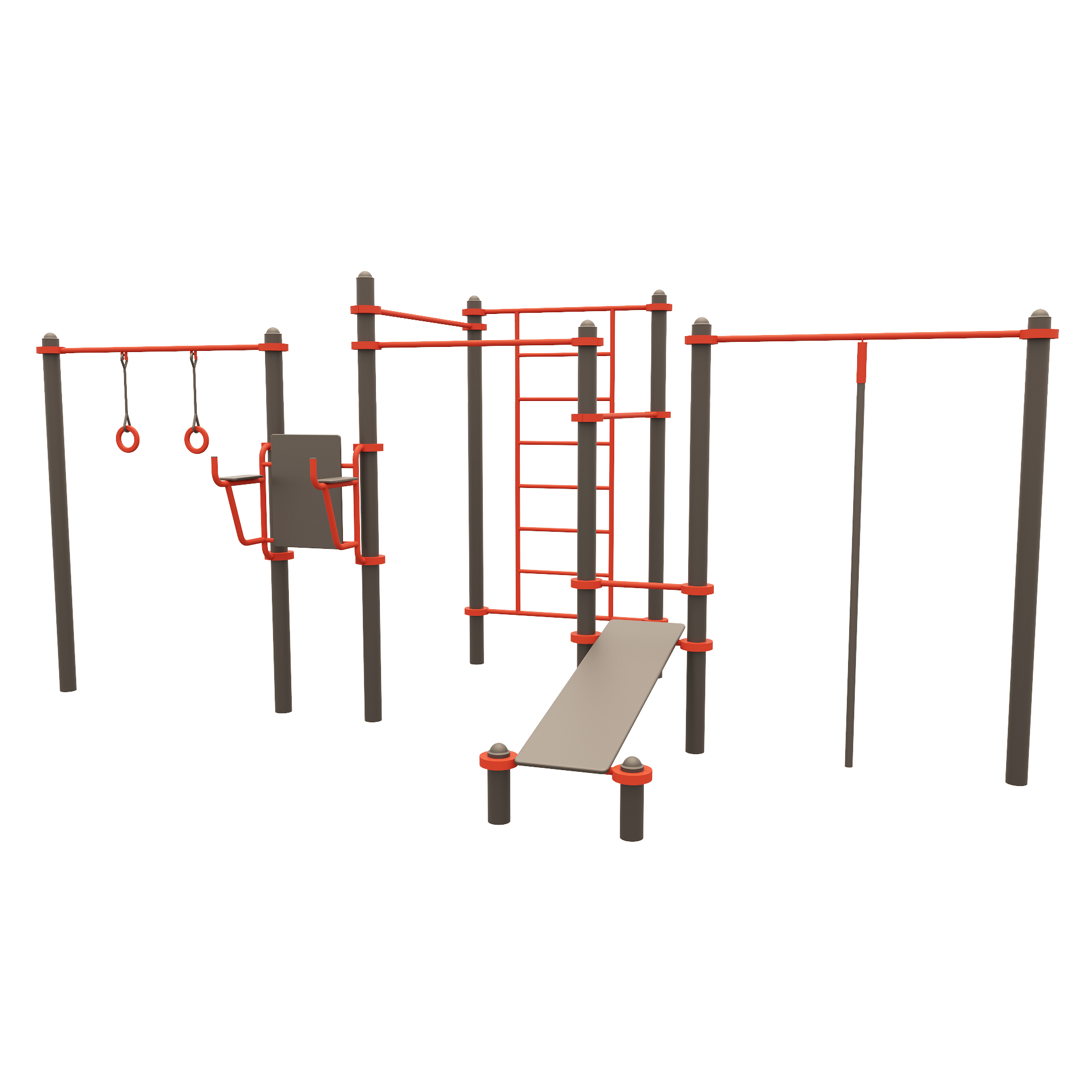 Воркаут-комплекс "Триумф" для спортивной площадки